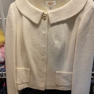 Talbots brand new cream suit size12